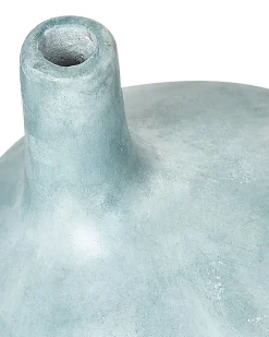 New Beliani Vaso decorativo BENTONG Ceramica 26 cm Azzurro Blu