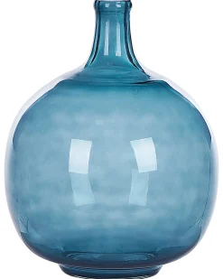 Clearance Beliani Vaso decorativo CHAPPATHI Vetro 31 cm Blu