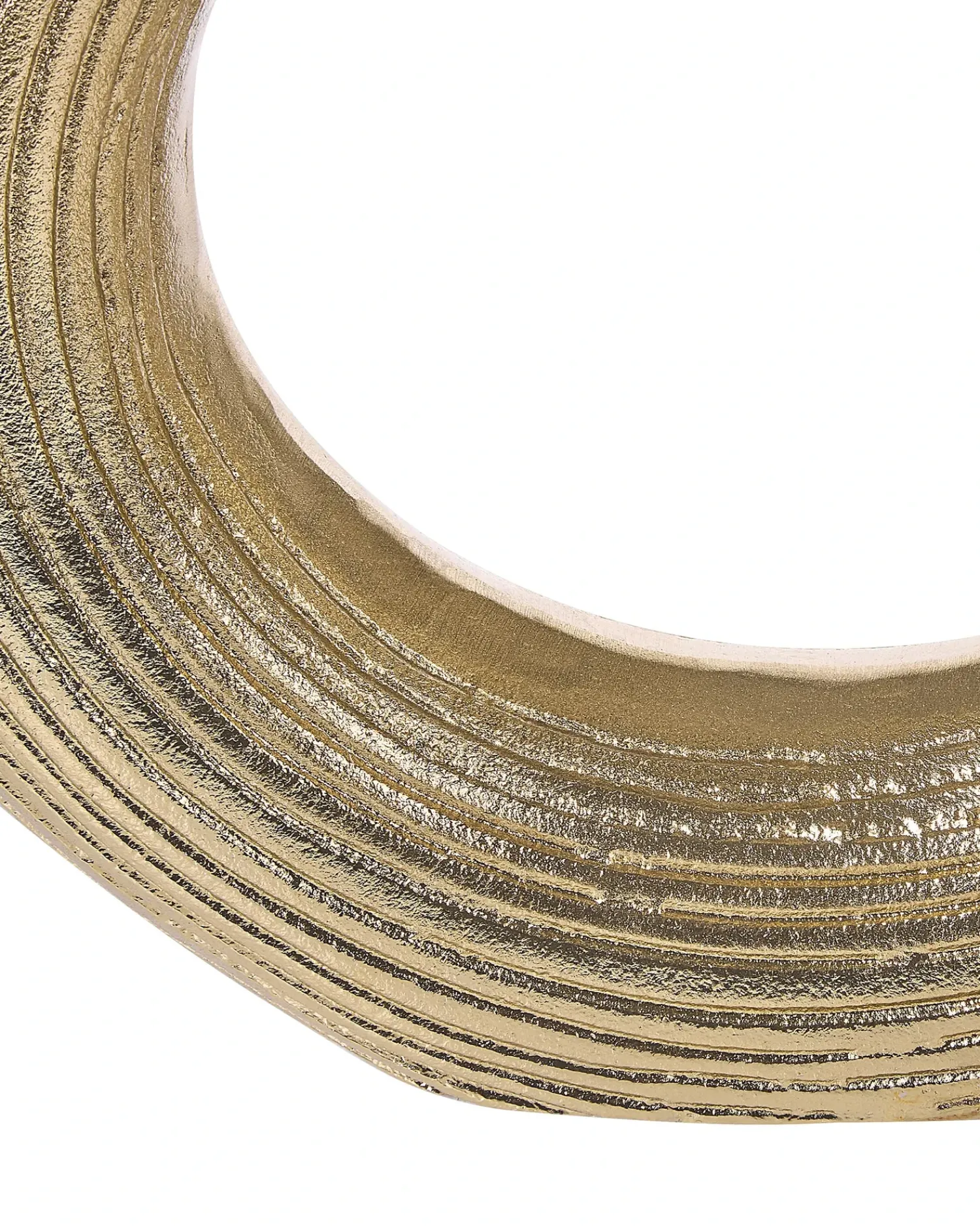 New Beliani Vaso decorativo COMAL Metallo 40 cm Oro