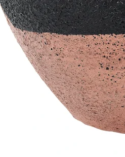 Clearance Beliani Vaso decorativo DAULIS Ceramica 31 cm Nero Nero Oro Rosa