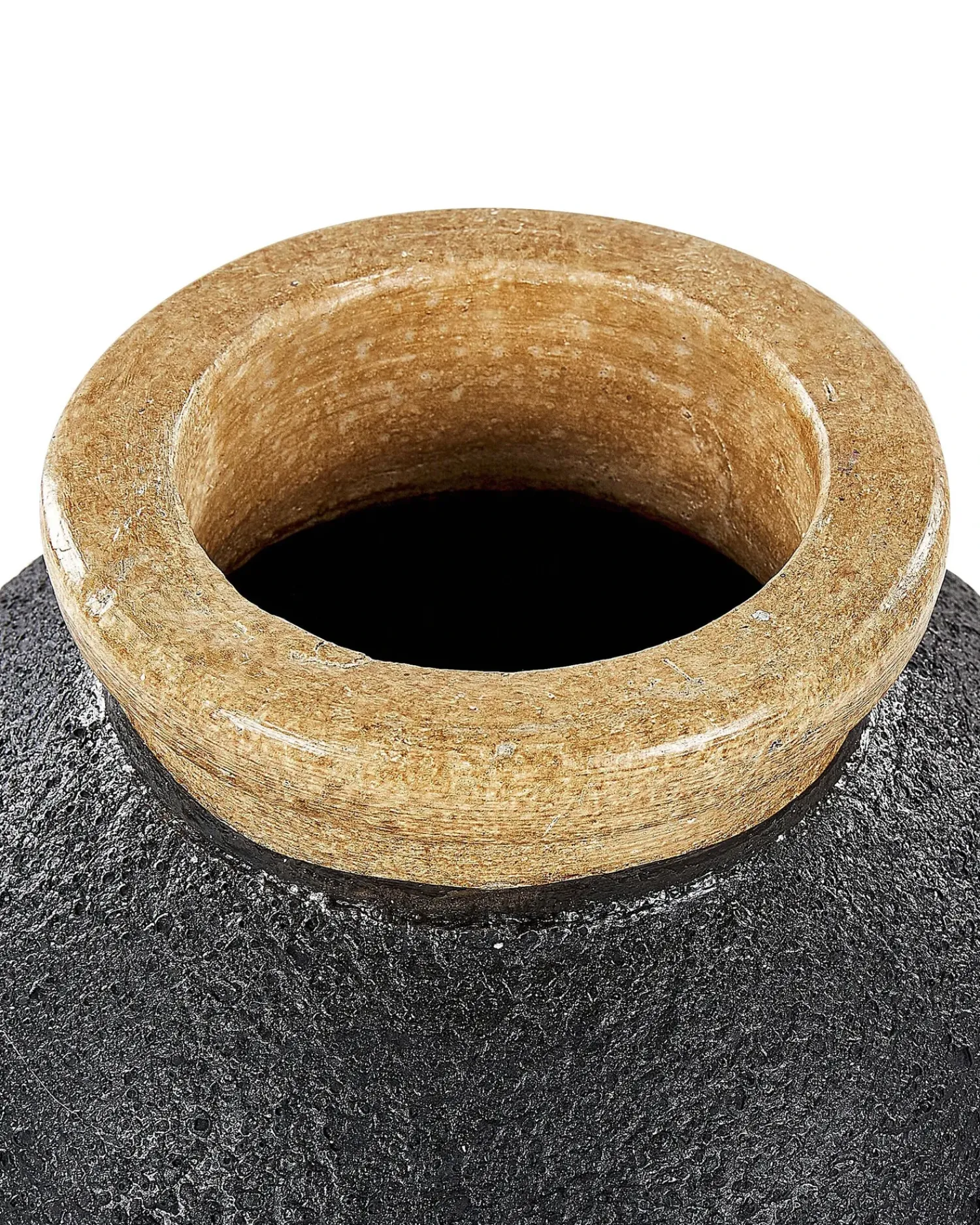Clearance Beliani Vaso decorativo DAULIS Ceramica 31 cm Nero Nero Oro Rosa