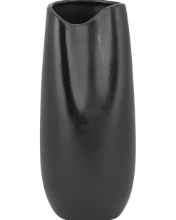 Sale Beliani Vaso decorativo DERBE Gres porcellanato 32 cm Nero