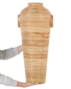 Discount Beliani Vaso decorativo ELATIA Rattan Naturale