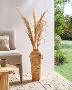 Best Beliani Vaso decorativo ELATIA Rattan Naturale