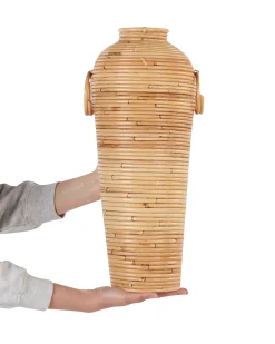 Best Beliani Vaso decorativo ELATIA Rattan Naturale