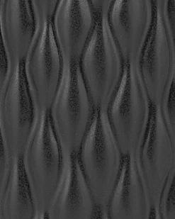 Hot Beliani Vaso decorativo EMAR Gres porcellanato 31 cm Nero
