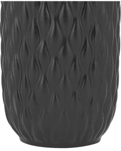Hot Beliani Vaso decorativo EMAR Gres porcellanato 31 cm Nero