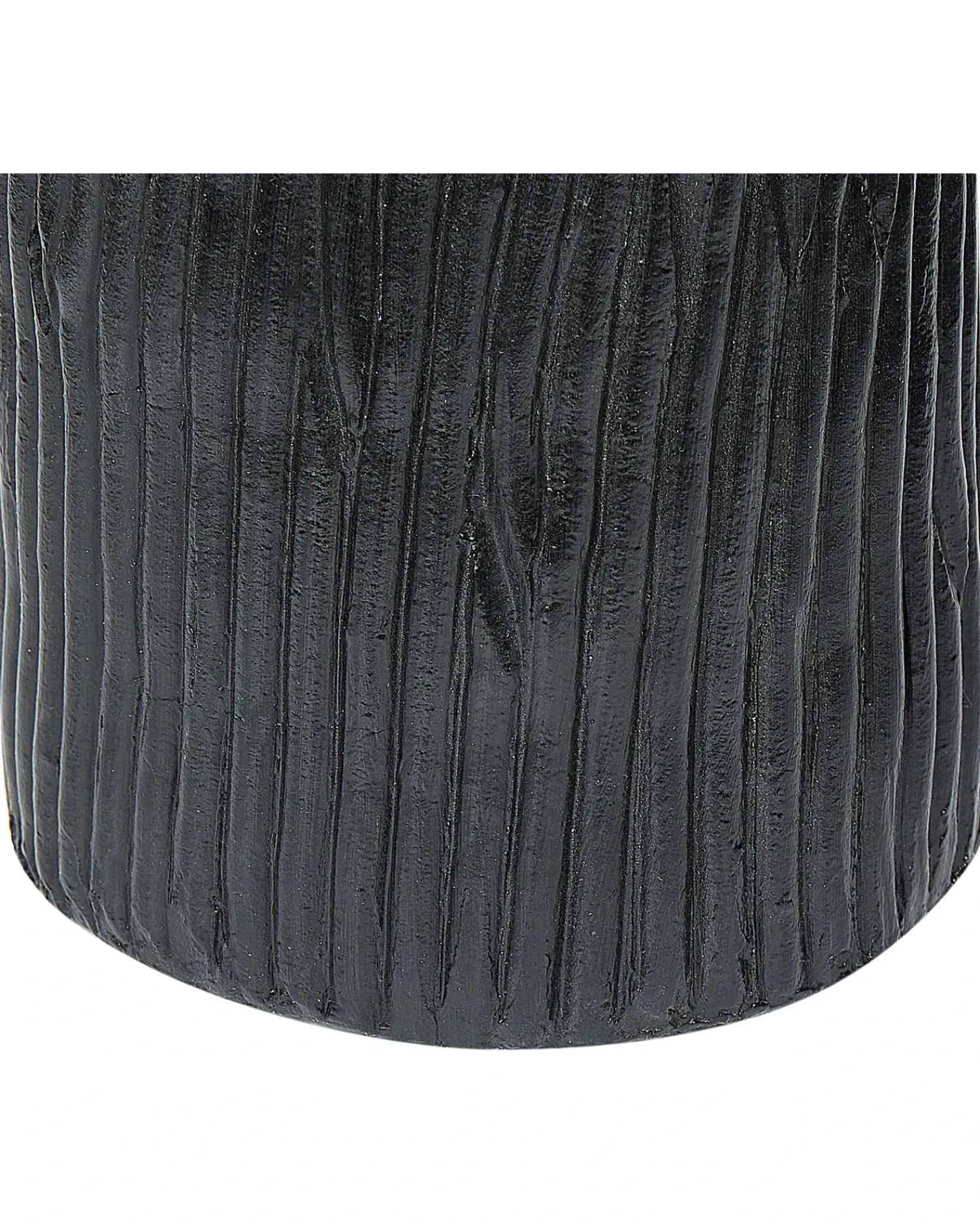 Hot Beliani Vaso decorativo FLORENTIA Ceramica 50 cm Nero Nero Oro