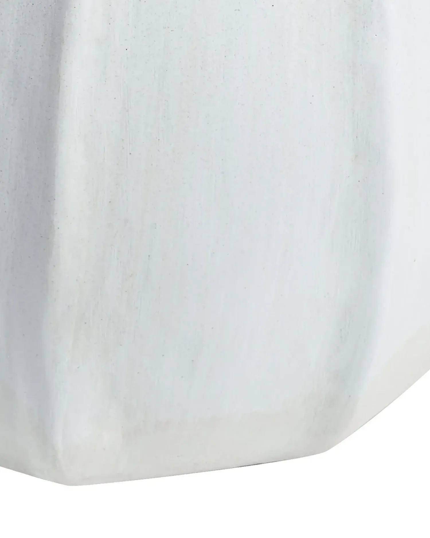 Hot Beliani Vaso decorativo KAMPAR Ceramica 30 cm Bianco Beige Bianco