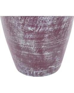 Sale Beliani Vaso decorativo KARDIA Ceramica 57 cm Marrone Blu Marrone