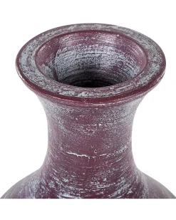 Sale Beliani Vaso decorativo KARDIA Ceramica 57 cm Marrone Blu Marrone