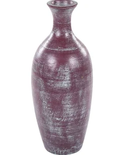 Sale Beliani Vaso decorativo KARDIA Ceramica 57 cm Marrone Blu Marrone