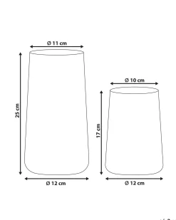 Best Beliani Vaso decorativo KULCHE Vetro 25/17 cm Trasparente