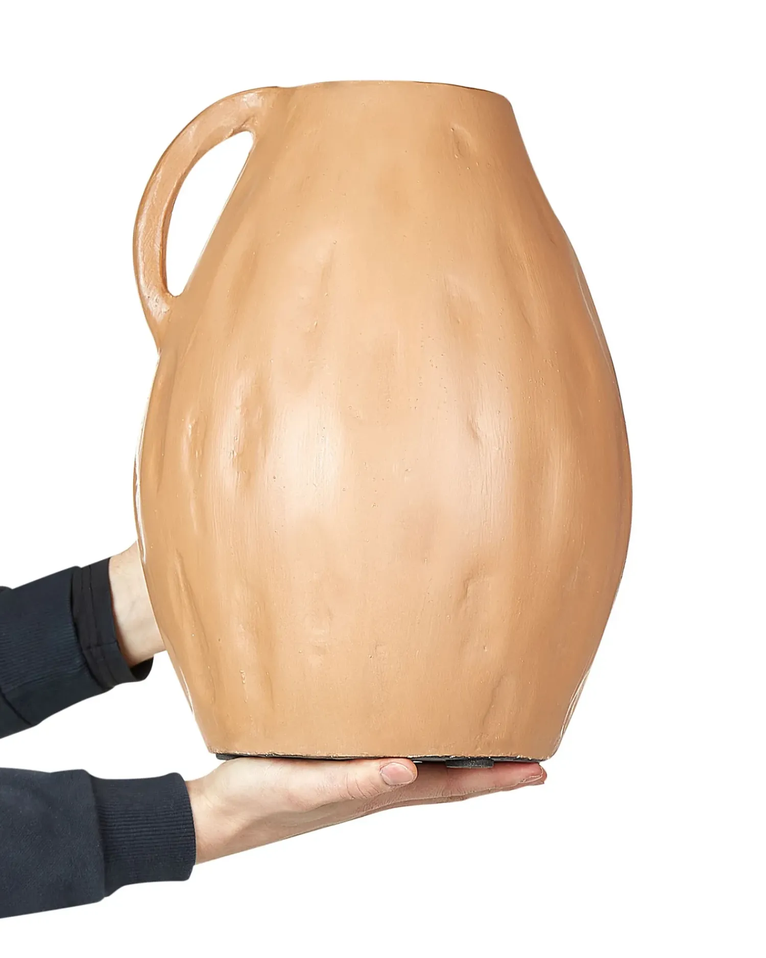Discount Beliani Vaso decorativo KULIM Ceramica 40 cm sabbia Beige