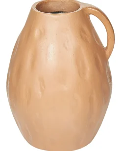 Discount Beliani Vaso decorativo KULIM Ceramica 40 cm sabbia Beige