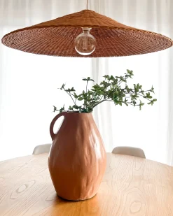 Discount Beliani Vaso decorativo KULIM Ceramica 40 cm sabbia Beige