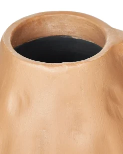 Discount Beliani Vaso decorativo KULIM Ceramica 40 cm sabbia Beige