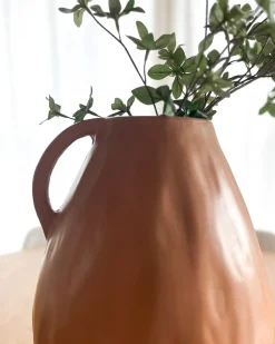 Discount Beliani Vaso decorativo KULIM Ceramica 40 cm sabbia Beige