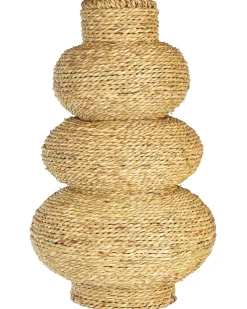 Best Beliani Vaso decorativo MARANG Alghe marine 41 cm Naturale Beige Naturale