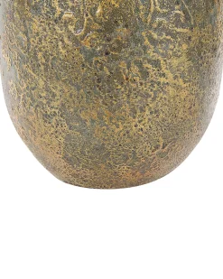 Hot Beliani Vaso decorativo MARONEJA Ceramica 50 cm Verde Oro Verde