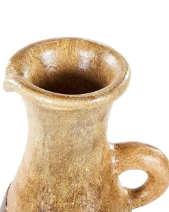 Hot Beliani Vaso decorativo MARONEJA Ceramica 50 cm Verde Oro Verde