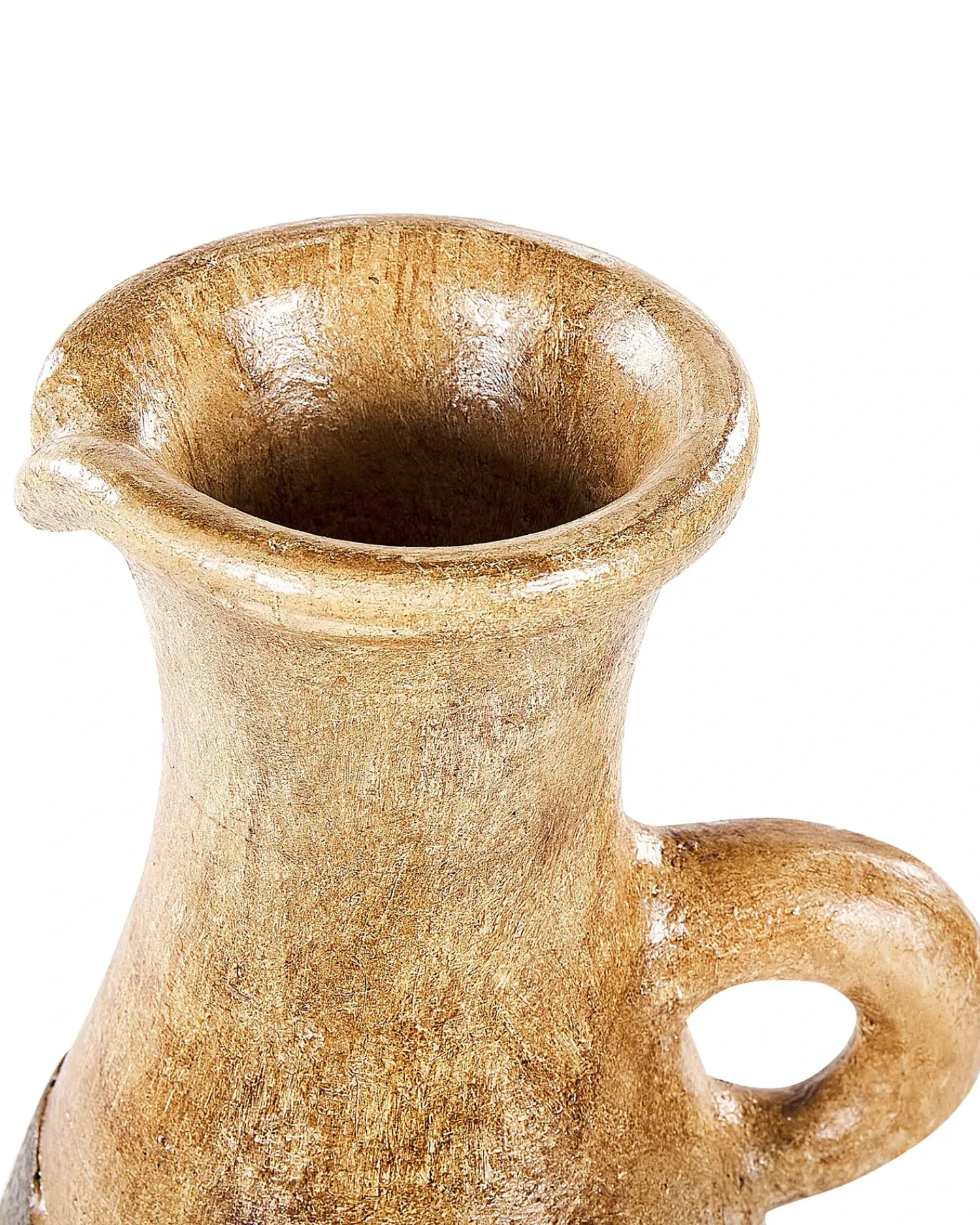 Hot Beliani Vaso decorativo MARONEJA Ceramica 50 cm Verde Oro Verde