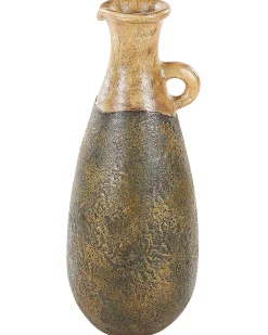 Hot Beliani Vaso decorativo MARONEJA Ceramica 50 cm Verde Oro Verde