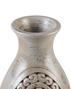 Hot Beliani Vaso decorativo MEGARA Ceramica 51 cm Grigio
