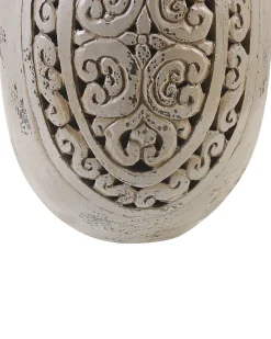 Hot Beliani Vaso decorativo MEGARA Ceramica 51 cm Grigio