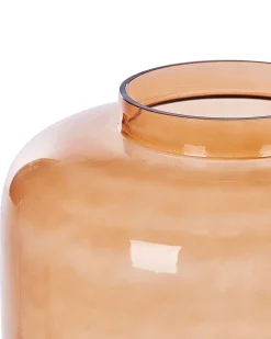 Discount Beliani Vaso decorativo MIRCHI Vetro 41 cm Arancione
