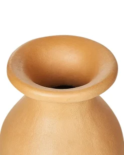 Beliani Vaso decorativo MUAR Ceramica 60 cm Arancione