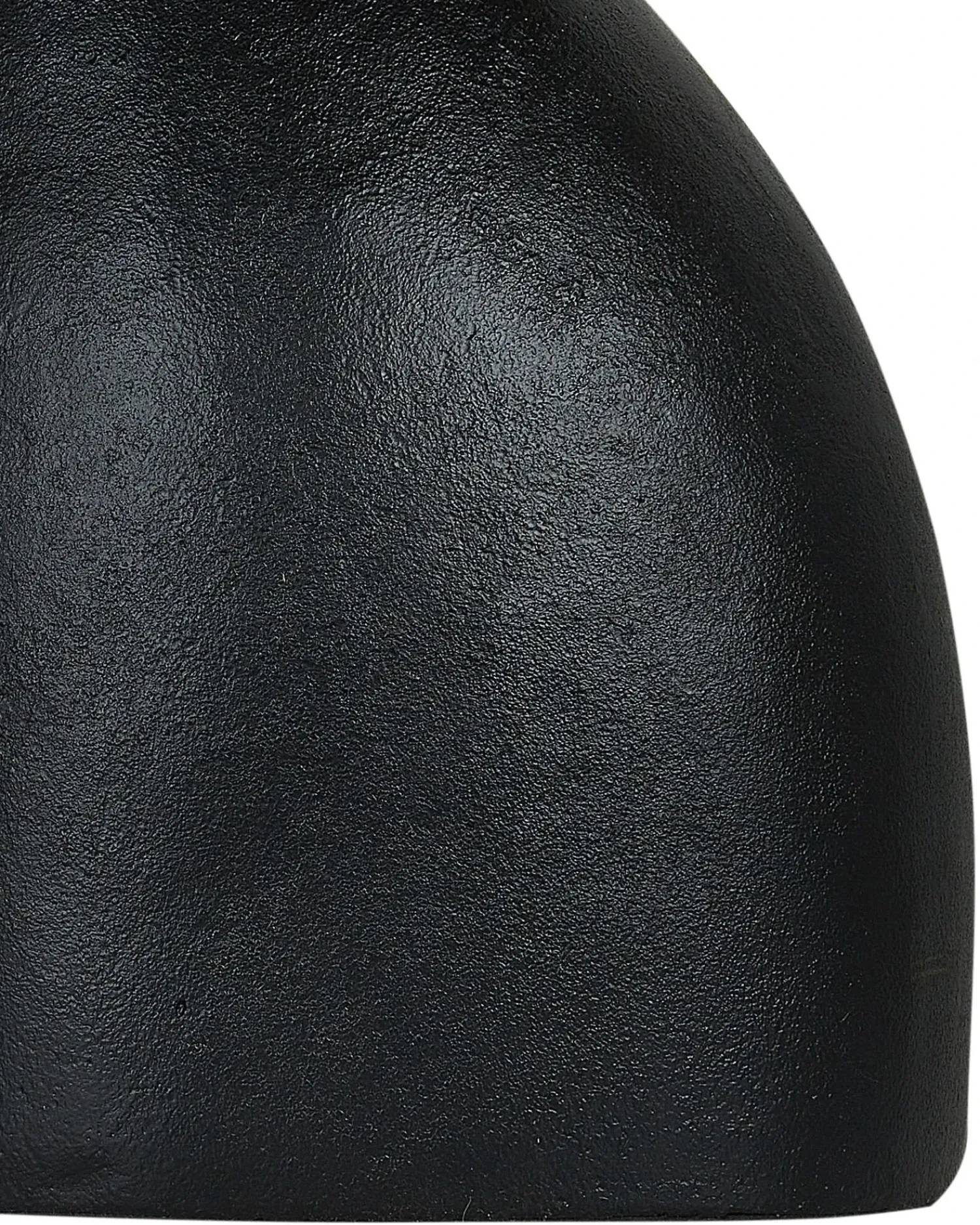 Outlet Beliani Vaso decorativo NARBADA Metallo 36 cm Nero