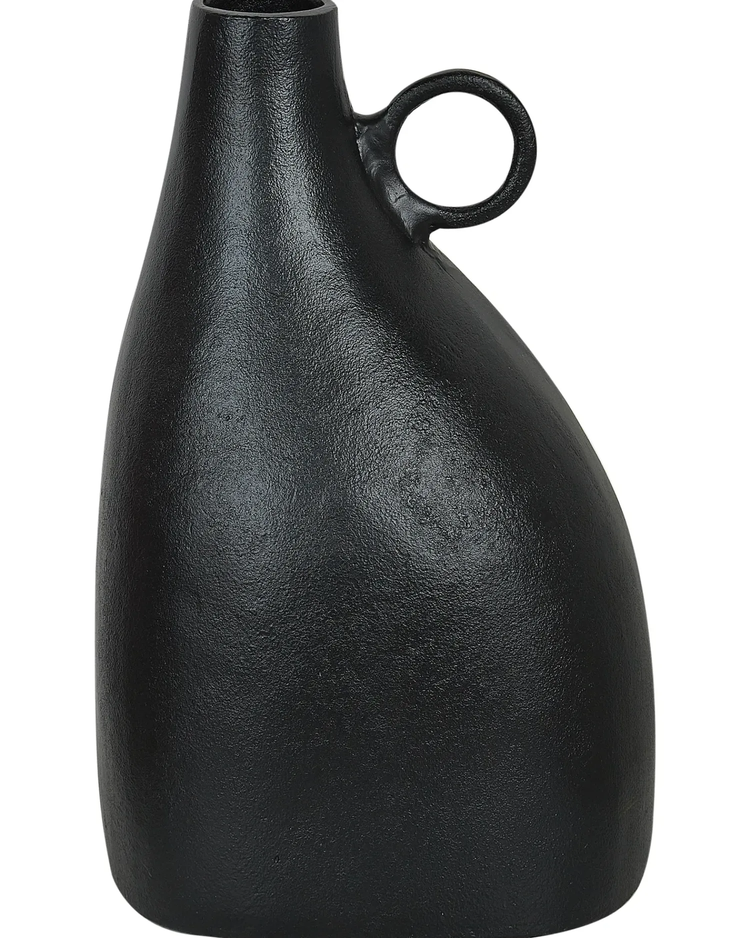 Outlet Beliani Vaso decorativo NARBADA Metallo 36 cm Nero