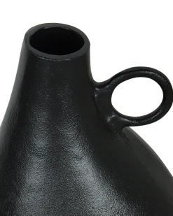 Outlet Beliani Vaso decorativo NARBADA Metallo 36 cm Nero