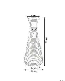 Online Beliani Vaso decorativo NIDRI Rattan 70 cm Naturale