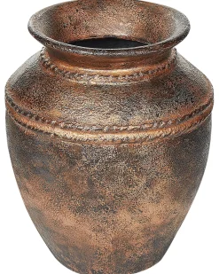 Hot Beliani Vaso decorativo PUCHONG Ceramica 40 cm Rame