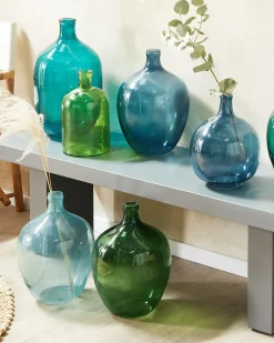 Best Beliani Vaso decorativo PULAO Vetro 31 cm Verde