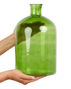 Best Beliani Vaso decorativo PULAO Vetro 31 cm Verde