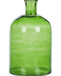 Best Beliani Vaso decorativo PULAO Vetro 31 cm Verde