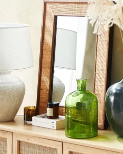 Best Beliani Vaso decorativo PULAO Vetro 31 cm Verde