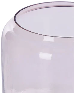 New Beliani Vaso decorativo RASAM Vetro 20/11 cm pastello Rosa
