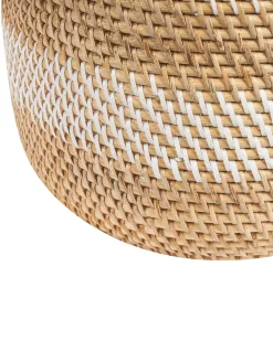 New Beliani Vaso decorativo RENUN Ceramica 36 cm Naturale Bianco Beige Naturale