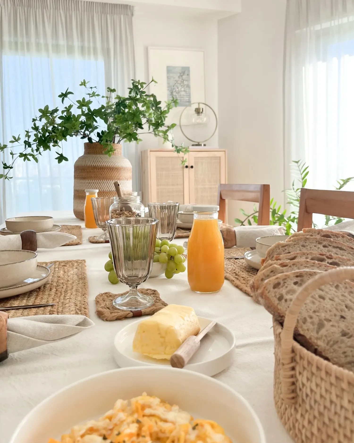 New Beliani Vaso decorativo RENUN Ceramica 36 cm Naturale Bianco Beige Naturale
