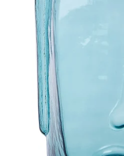 Discount Beliani Vaso decorativo SAMBAR Vetro 31 cm Blu