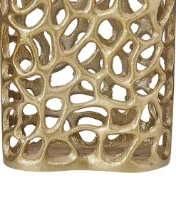 Discount Beliani Vaso decorativo SANCHI Metallo 33 cm Oro