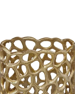 Discount Beliani Vaso decorativo SANCHI Metallo 33 cm Oro