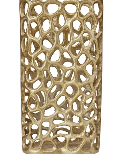 Discount Beliani Vaso decorativo SANCHI Metallo 33 cm Oro