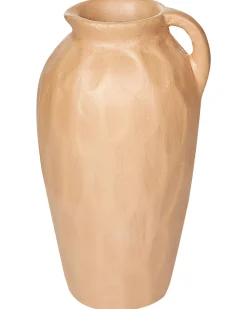 New Beliani Vaso decorativo TAIPING Ceramica 46 cm sabbia Beige