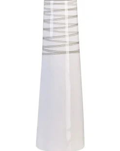 Sale Beliani Vaso decorativo TARRAGONA Ceramica 57 cm Bianco Bianco Grigio