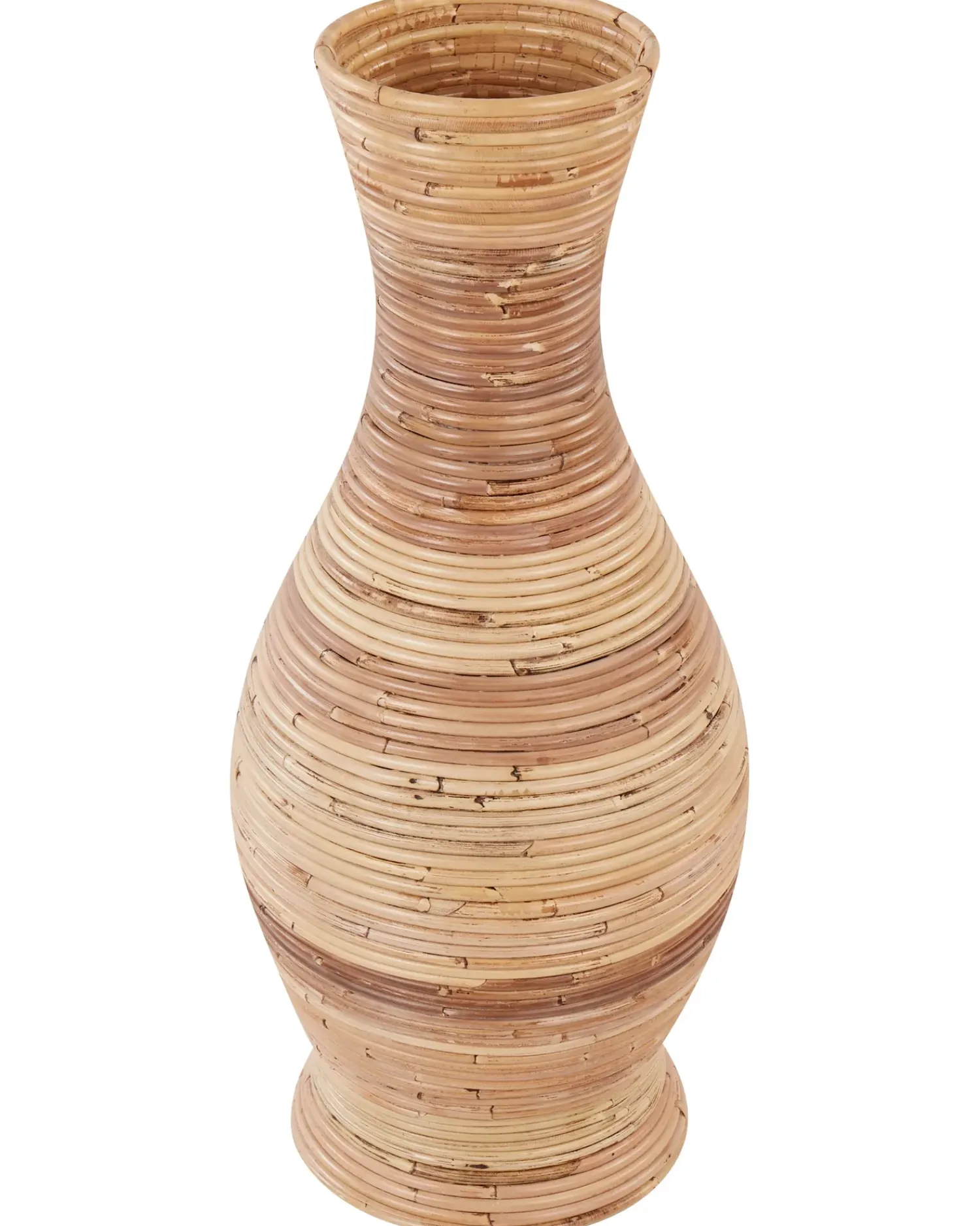 Outlet Beliani Vaso decorativo TRINISA Rattan Naturale